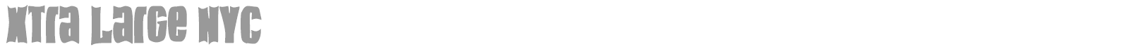 Xtra Large NYC font preview